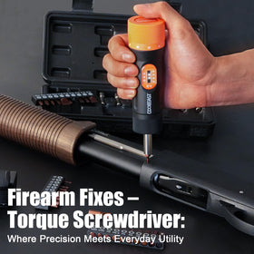 Coobeast torque screwdriver compact design fits in a tool bag.