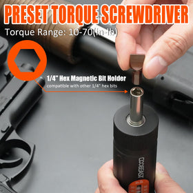 Coobeast torque screwdriver socket collection for secure fastenings.