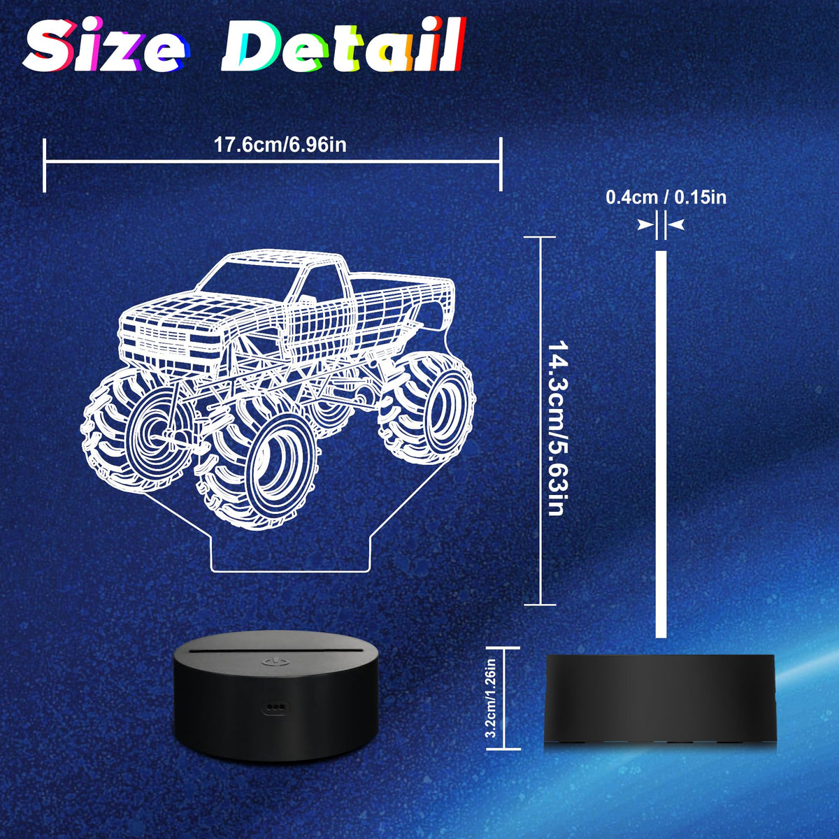 CoolGift Mart kid room teens night light with color modes for mood lighting