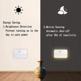 Coolilumi stick-on night light cabinet with easy magnetic mounting.