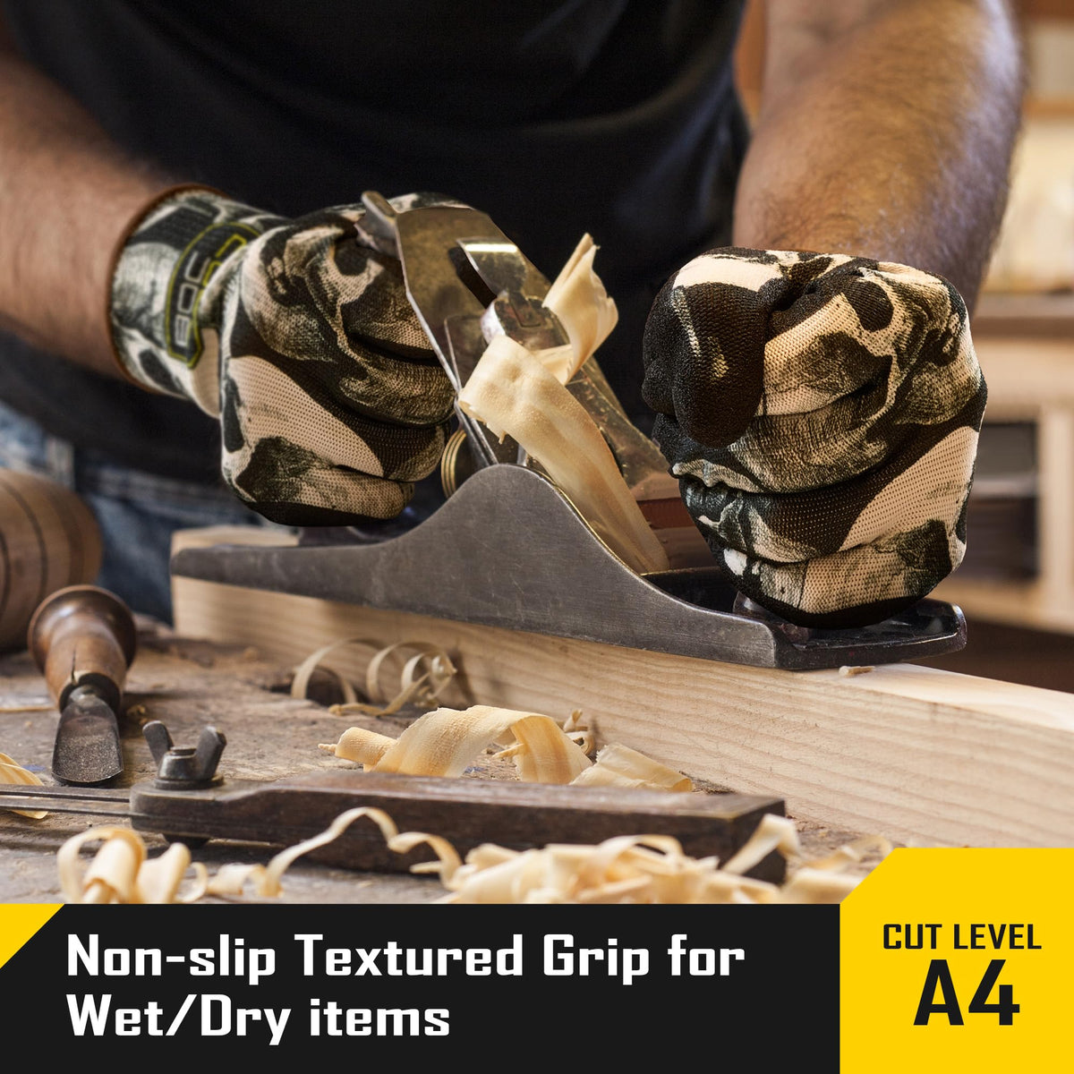 COOLJOB A4 gloves offer a snug, dexterous fit for precise tasks.