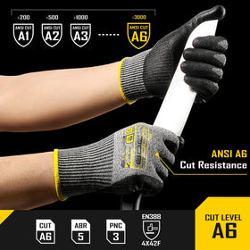 COOLJOB breathable 13-gauge shell keeps hands cool and flexible during long projects.