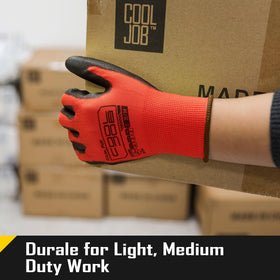 CoolJOB breathable lightweight fabric keeps hands comfortable during long shifts.