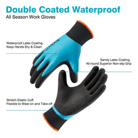 COOLJOB gardening gloves with breathable 15-gauge base for dexterity and comfort
