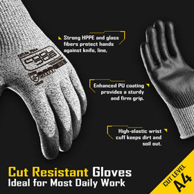 COOLJOB 13-gauge breathable shell visible for comfort during use.