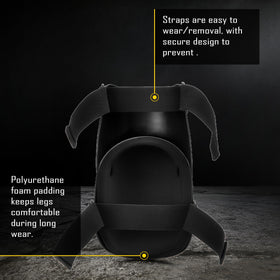 CoolJOB knee pads inner cushioning highlighting soft PU padding for comfort