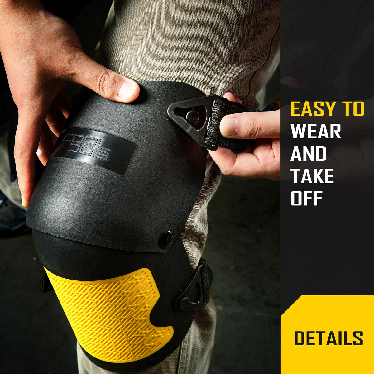 CoolJOB knee pads ideal for gardening and construction tasks