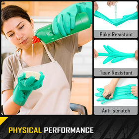 COOLJOB nitrile gloves with recessed diamond texture for secure grip on wet surfaces.