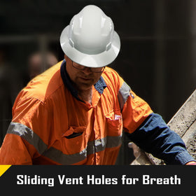 COOLJOB OSHA ANSI Class E/G/C certified helmet for job sites.