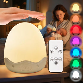 COOLNIGHT egg night light with 10 colors for soothing nursery ambiance