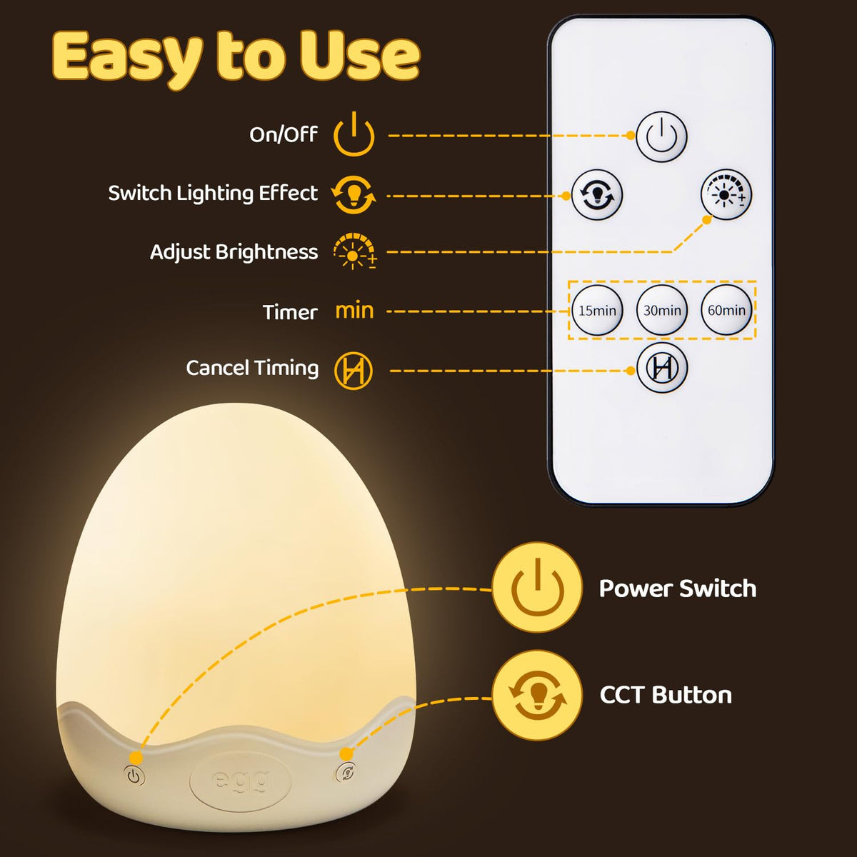 COOLNIGHT egg night light makes a thoughtful baby shower gift