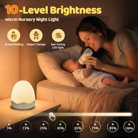 COOLNIGHT egg night light offers 200+ hours of battery life on low