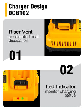 COOMYXIN DCB102 battery charger side profile showing compact form.