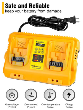COOMYXIN DCB102 compatibility with 12V-20V batteries in practice.