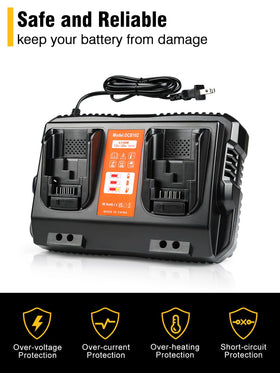 COOMYXIN DCB102 portable charger ideal for job sites and workshops.