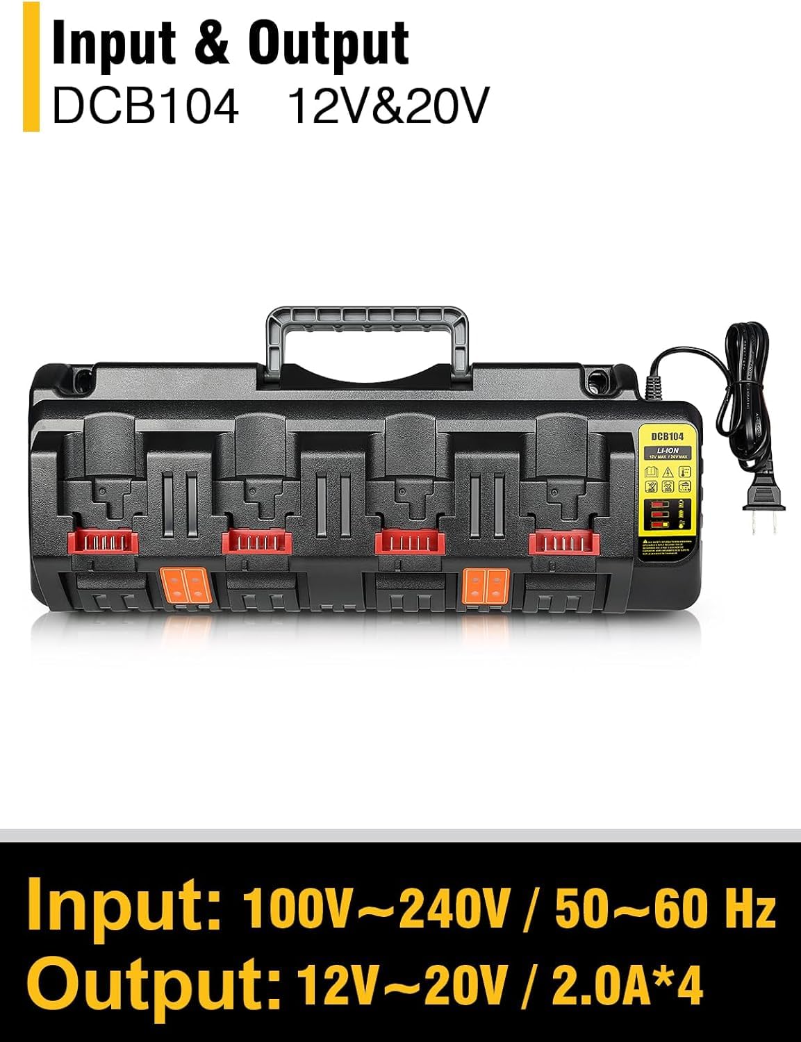 COOMYXIN DCB104 dual USB ports keep chargers and devices ready