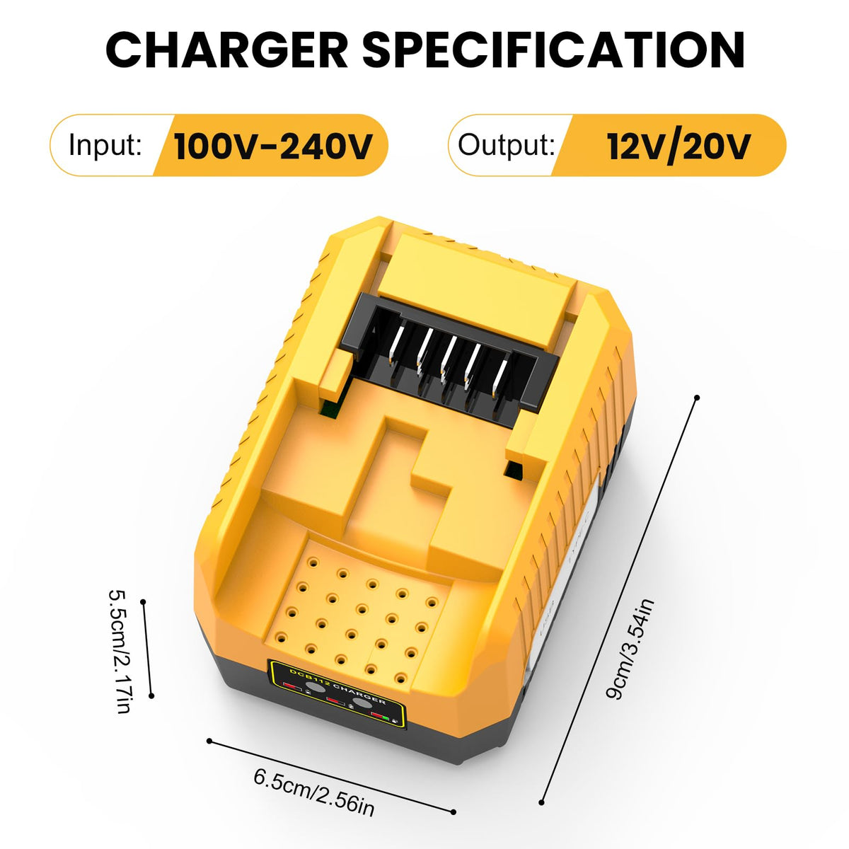 COOMYXIN battery for outdoor work with extended runtime capability.