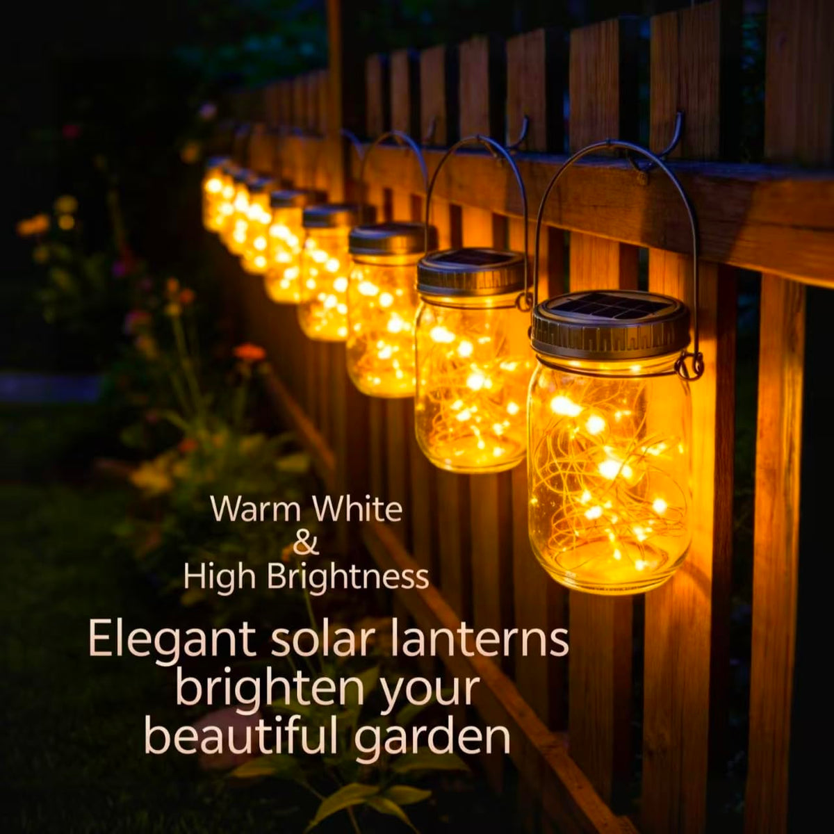 Cooo 30 LED warm white lights for bright, long-lasting garden illumination