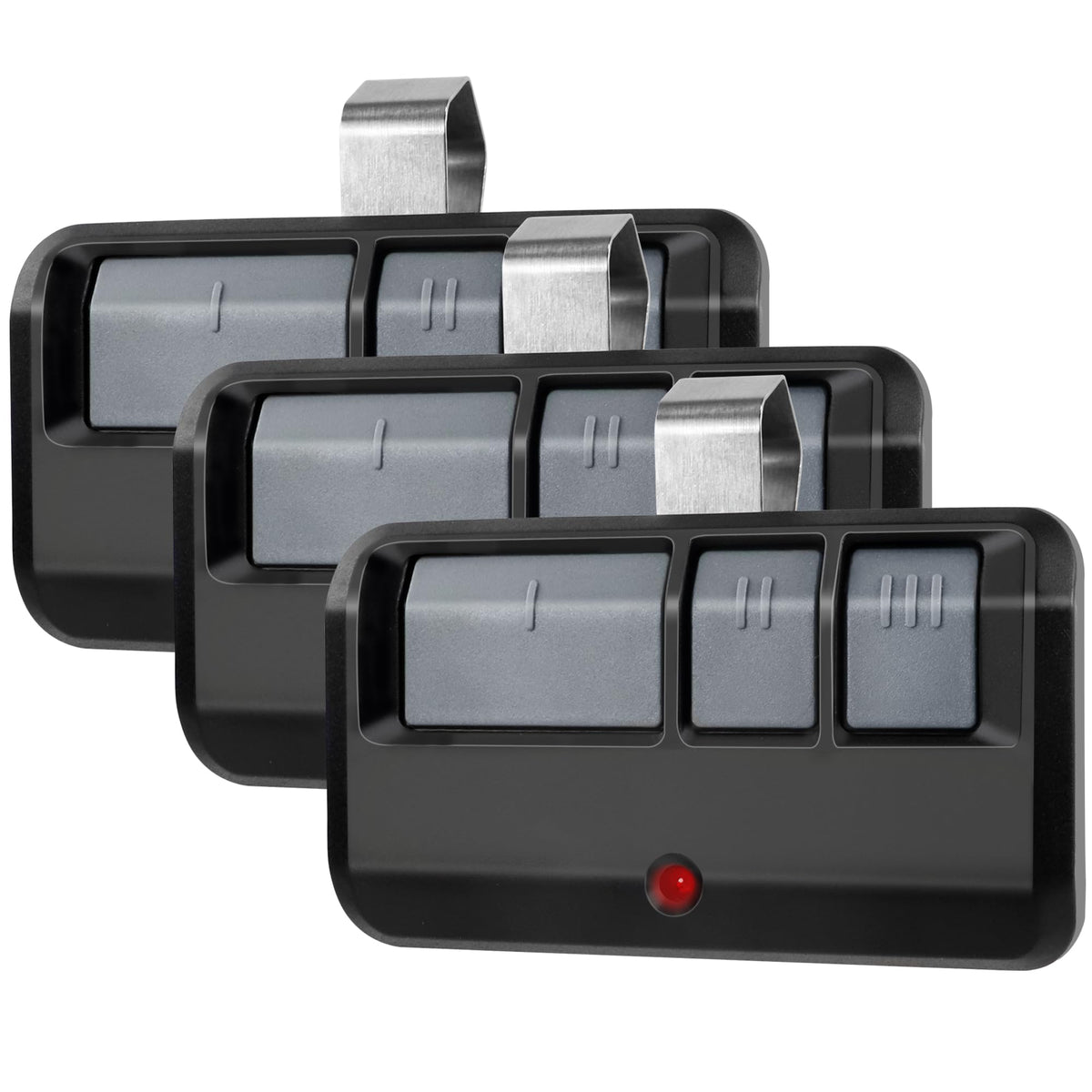 Cooouds 893MAX remote front view showing compact design for quick garage access.