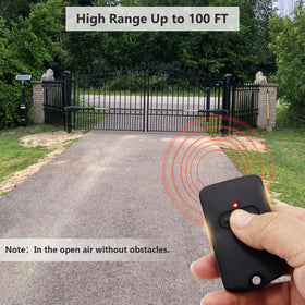 Complete 3-pack with battery and visor clip for convenient gate access management.