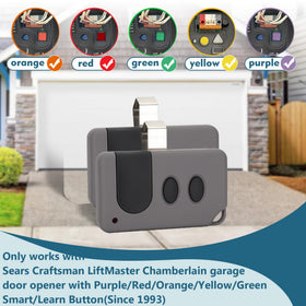 Cooouds craftsman remote back view reveals battery compartment and programming area