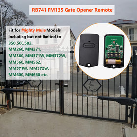 Replacement remote for Mighty Mule gate opener offering easy DIY programming and setup.