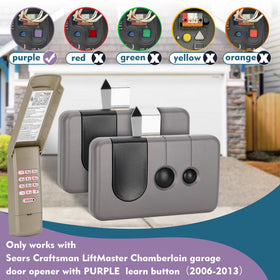 Cooouds universal keypad with purple learn button enhances entry options