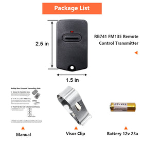 Upgraded Cooouds remote delivers reliable operation with up to 100 ft range.