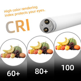 coospider-repta F15T8 18in tube in-use during lighting test showing reliable glow