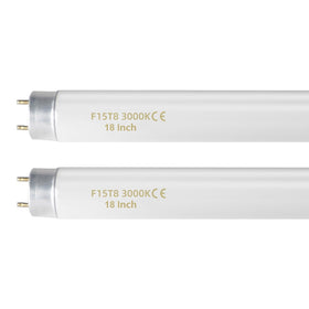 coospider-repta F15T8 18in tube front view with warm 3000K glow for task lighting