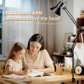 COOSPIDER UV desk lamp includes rubber mats to protect surfaces