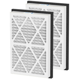 Cooyafan 20x30x3 MERV13 pleated filter front view for steady air filtration