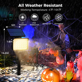 Coozaming waterproof design solar spot light withstands rain and cold for year-round use.