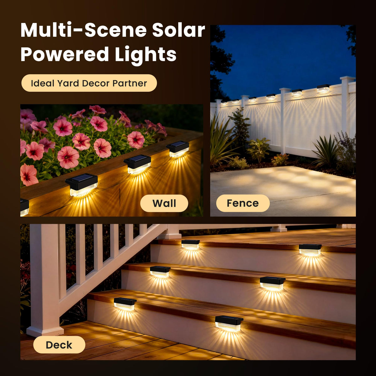 COOZAMING warm white beam ideal for steps and pathways