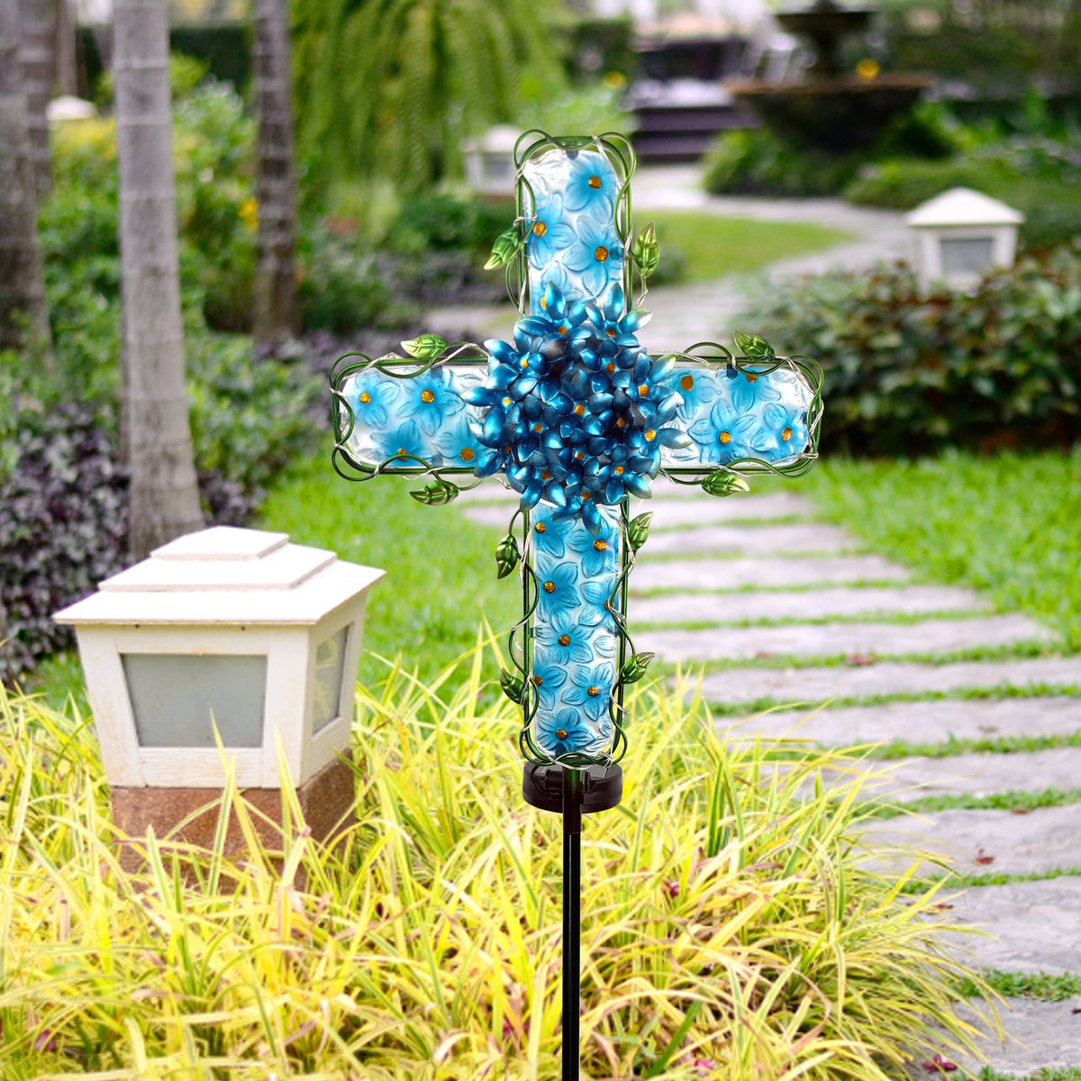 COOZZYHOUR Solar Cross IP65 rating protects against rain and dust