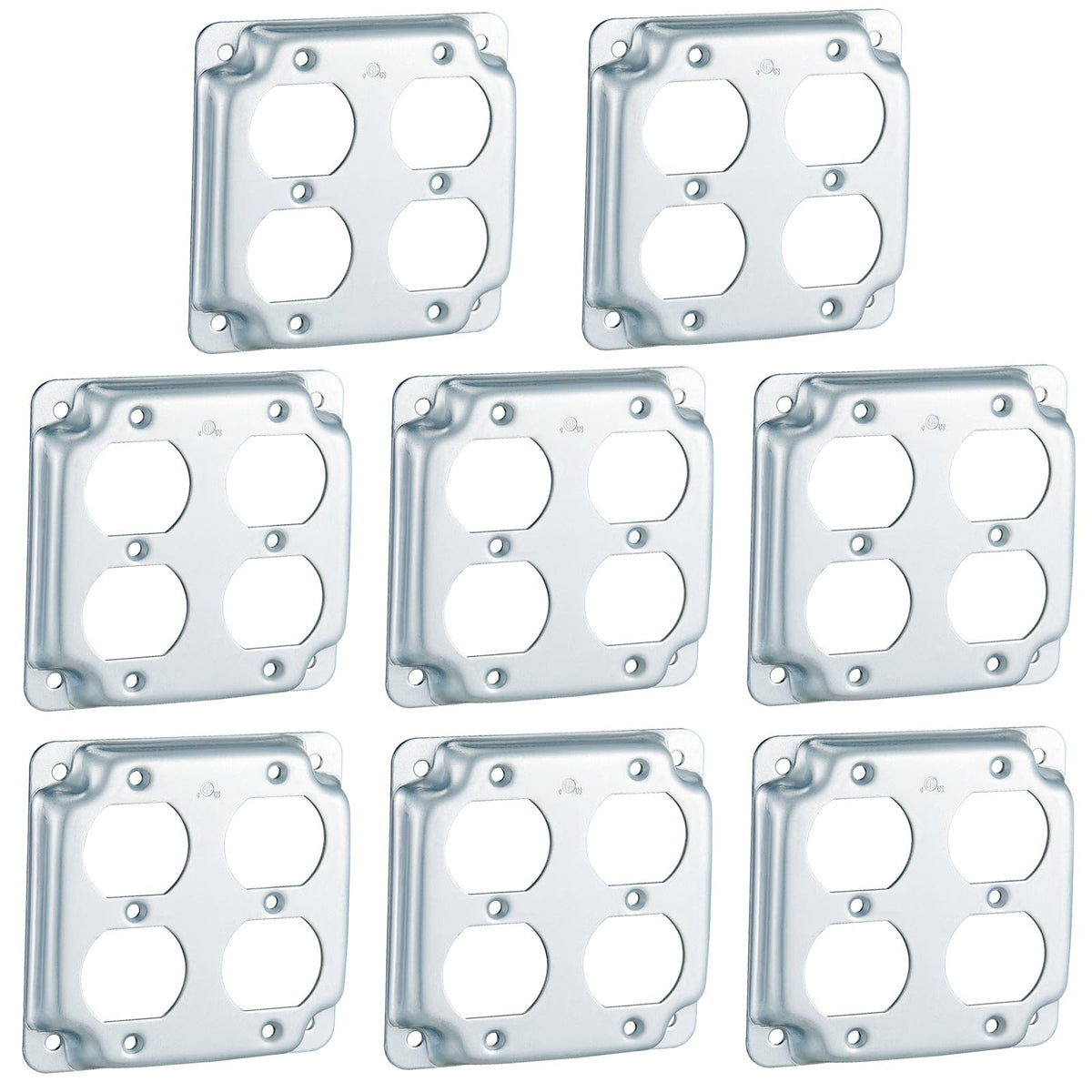 Copkim 8-pack 4x4 metal box cover front view shows clean, modern finish