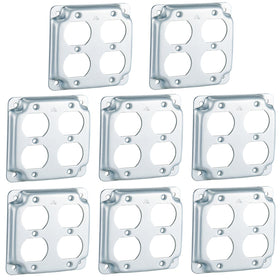 Copkim 8-pack 4x4 metal box cover front view shows clean, modern finish