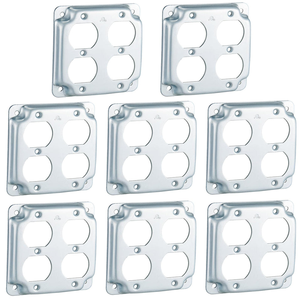 Copkim 8-pack 4x4 metal box cover front view shows clean, modern finish