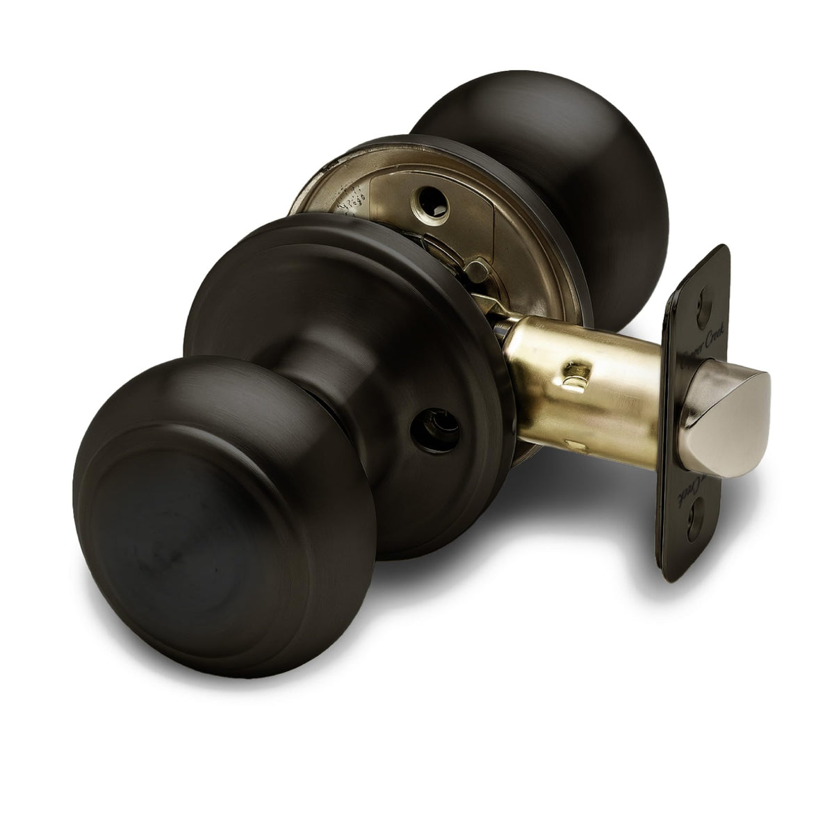 Copper Creek Colonial Passage knob in Tuscan Bronze offers smooth interior door operation