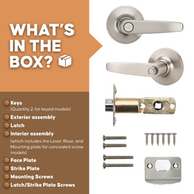 Easy installation with included nickel-plated bolts and hardware.