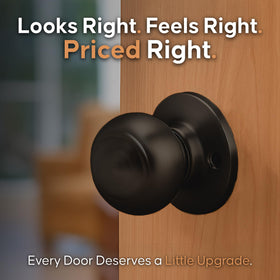 Copper Creek door knob kit for quick DIY installation