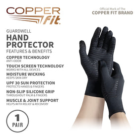 Copper Fit Guardwell gloves fit like a second skin for enhanced dexterity.