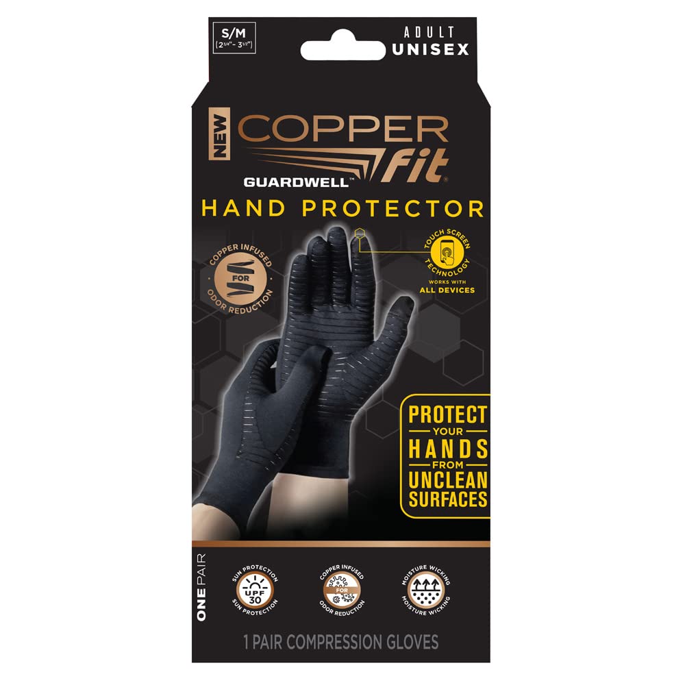 Copper-infused fibers help reduce odors in Guardwell gloves for repeated wear.