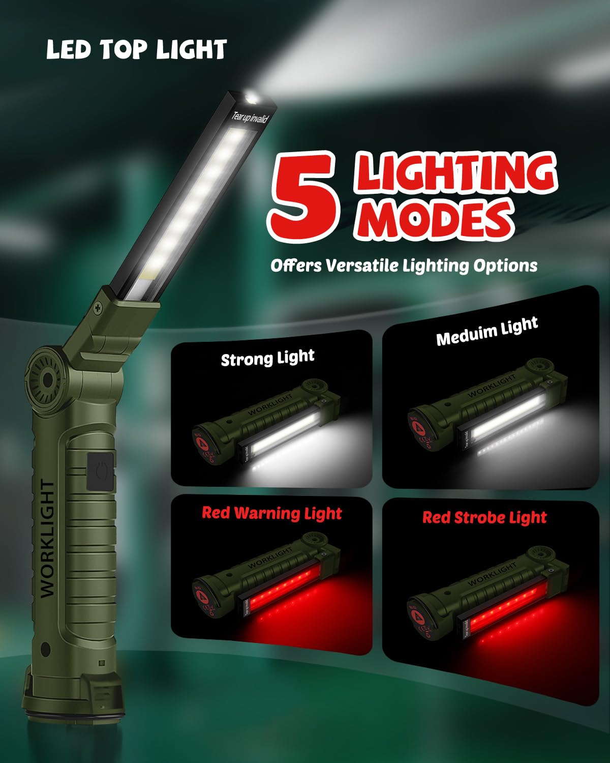 Coquimbo compact light weighs about 140 g for portable use.