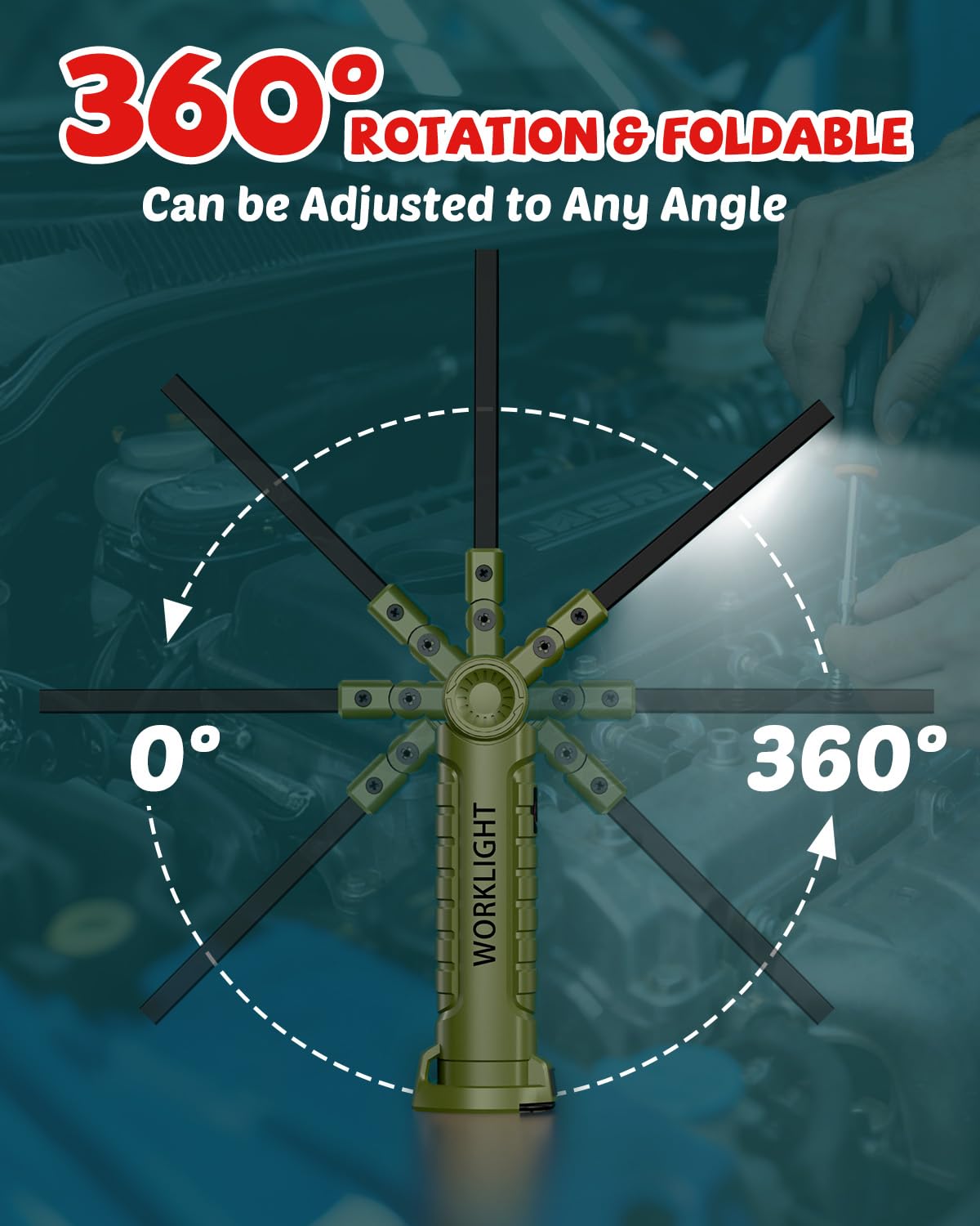 Coquimbo versatile compact work light supports night maintenance and repairs.