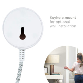Cordinate wall-mount back slot enables secure installation.