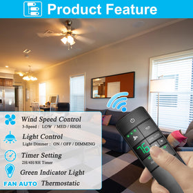 CoreBay remote compatible with Hampton Bay enables quick setup and seamless operation