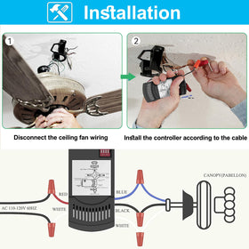 CoreBay thermostatic control automatically adjusts fan based on room temperature