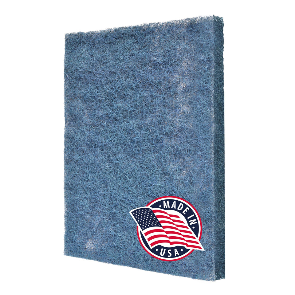 CoreCarbon hog hair filter shows 19-1/2 x 28 dimensions for precise fit in mobile homes