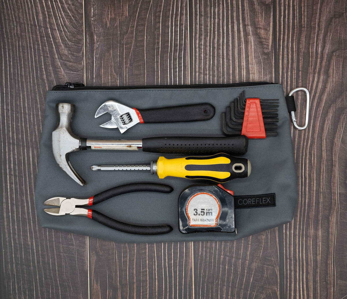 COREFLEX Premium Tool Pouch metal ring for hanging or lanyard